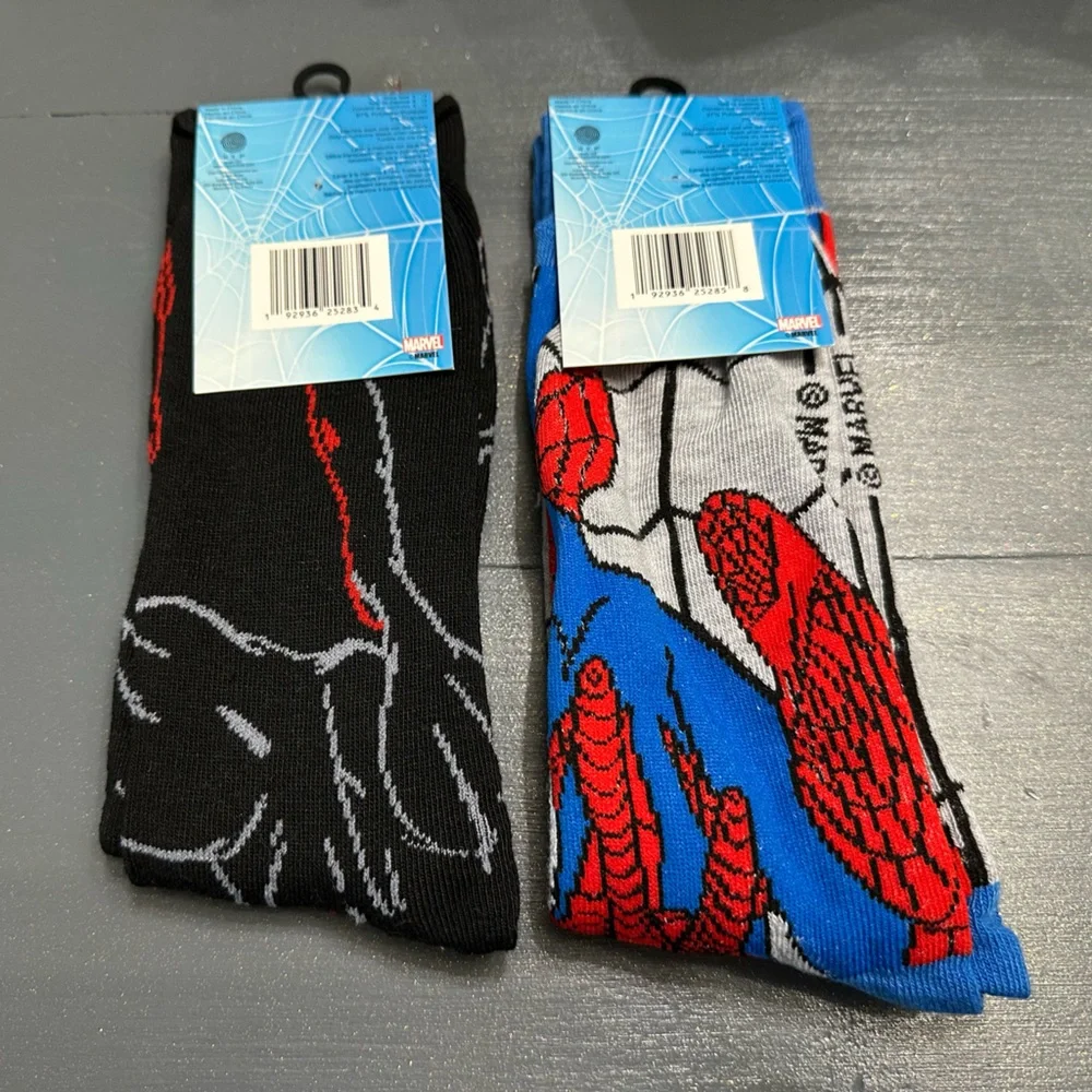 Marvel Spiderman Crew Sock Bundle